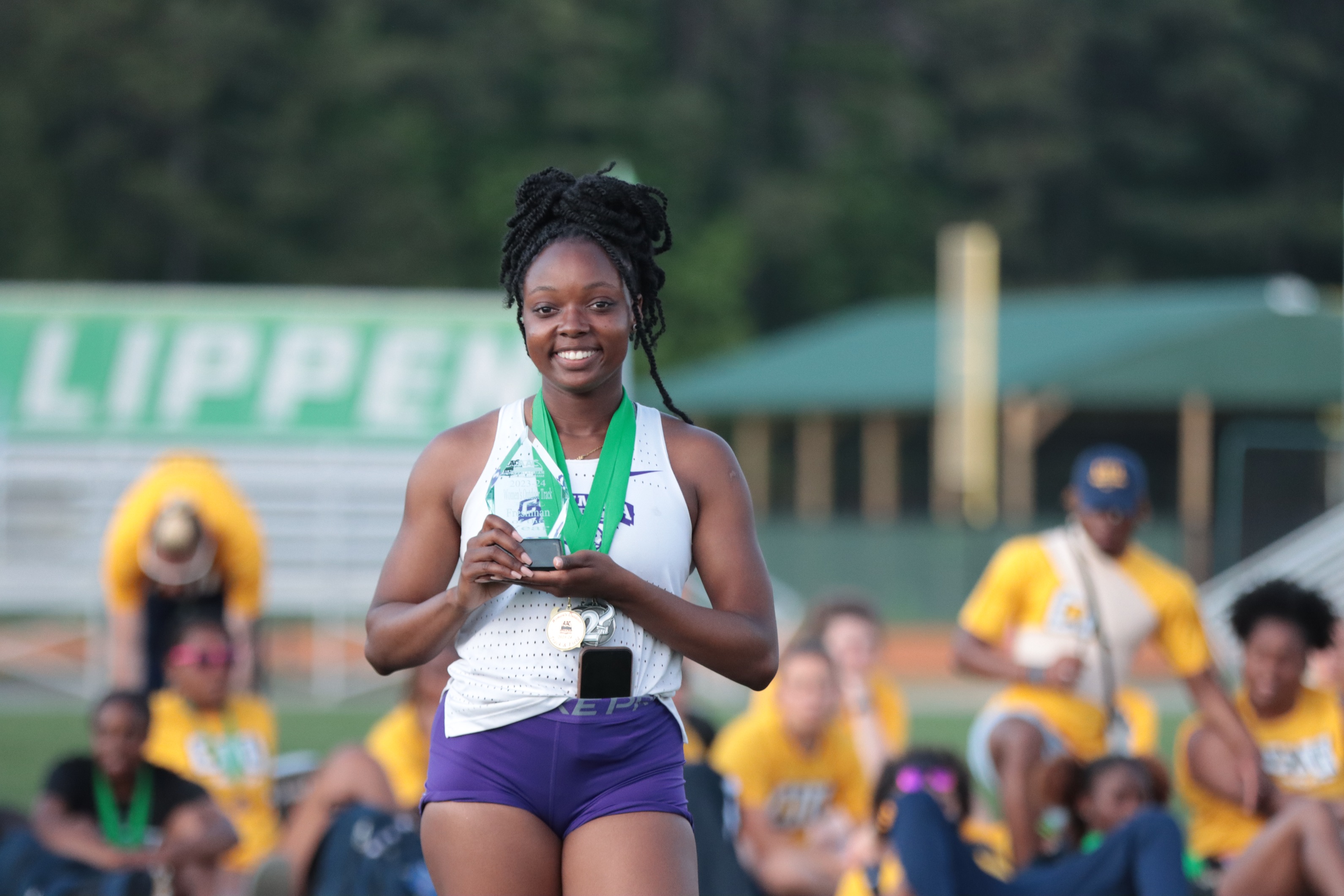 Hurdles Medalist Mackenzie Pringle, courtesy of CIU